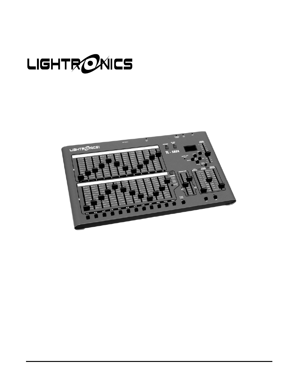 Lightronics TL5024 User Manual | 14 pages