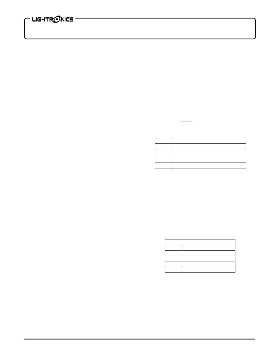 Lightronics TL5024 User Manual | Page 2 / 14
