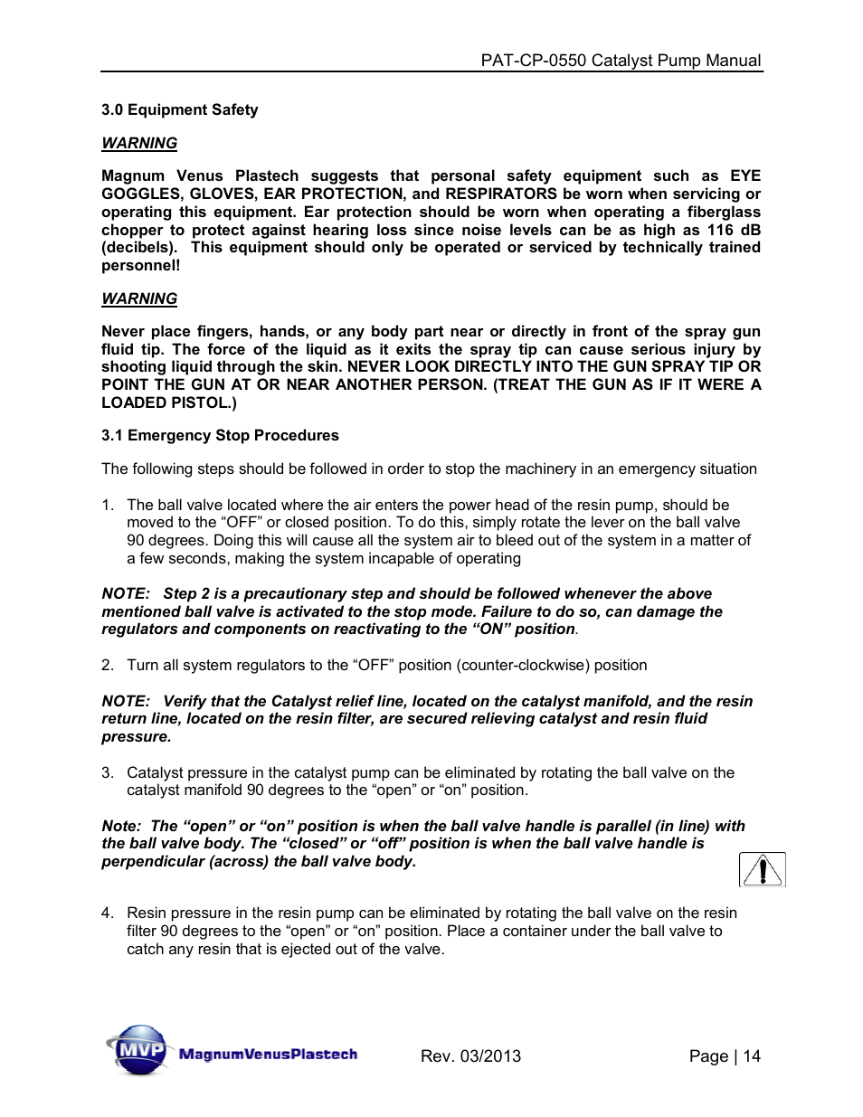 Magnum Venus Plastech PATRIOT PAT-CP-0550-S User Manual | Page 14 / 29