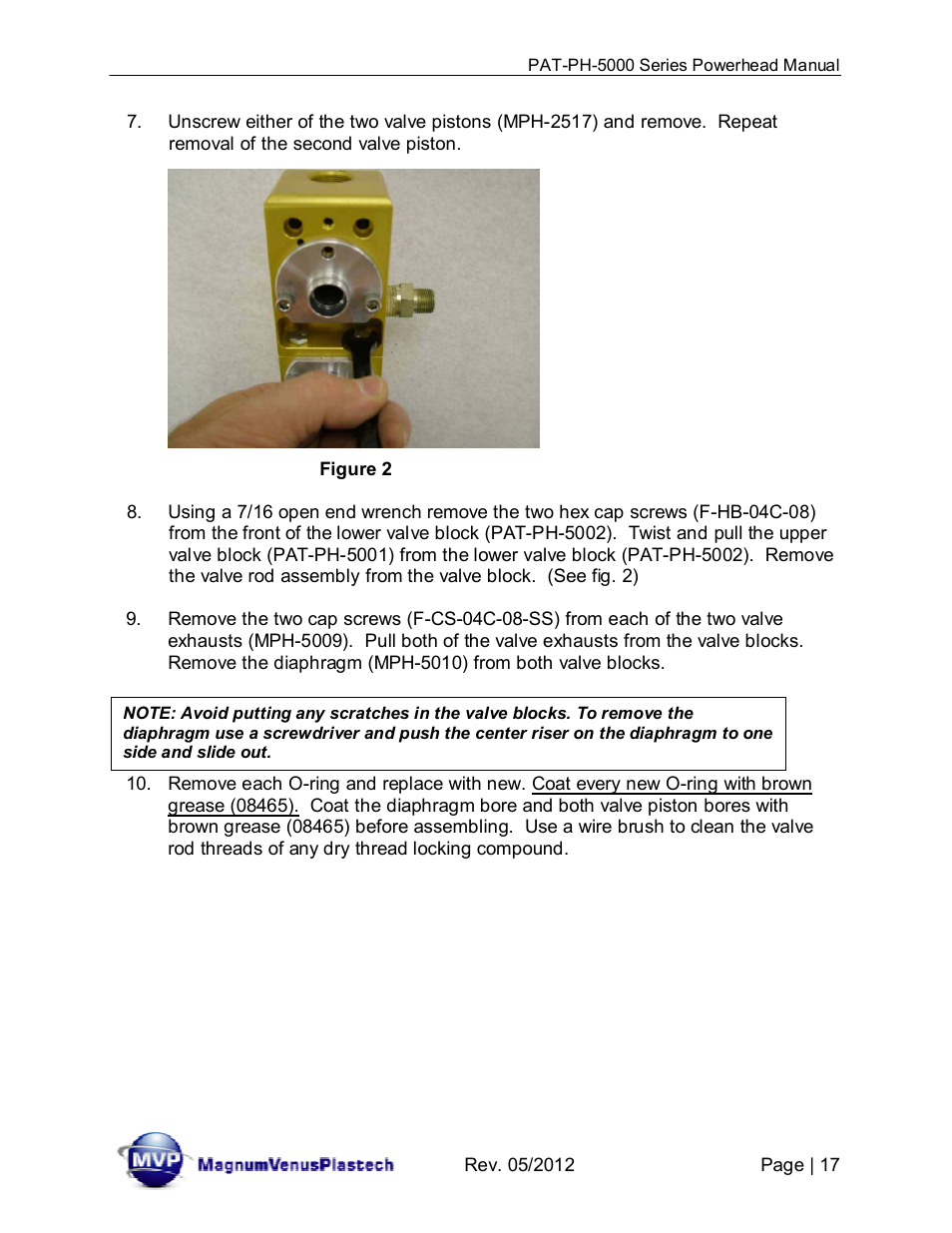 Magnum Venus Plastech PATRIOT 5 PAT-PH-5000 Series User Manual | Page 17 / 42