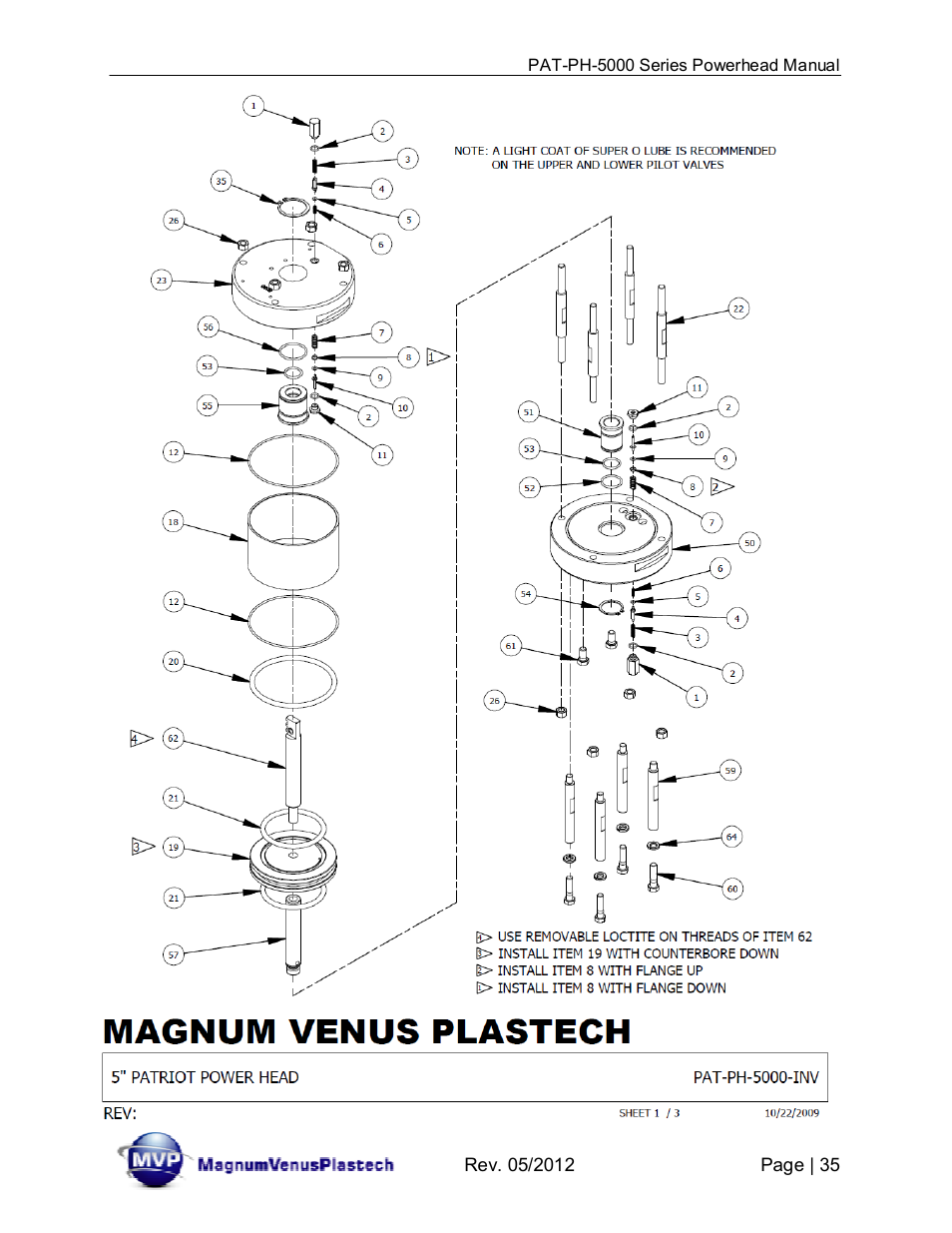 Magnum Venus Plastech PATRIOT 5 PAT-PH-5000 Series User Manual | Page 35 / 42