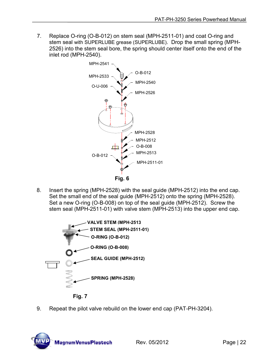 Magnum Venus Plastech PATRIOT 3-1_4 PAT-PH-3250 Series User Manual | Page 22 / 36
