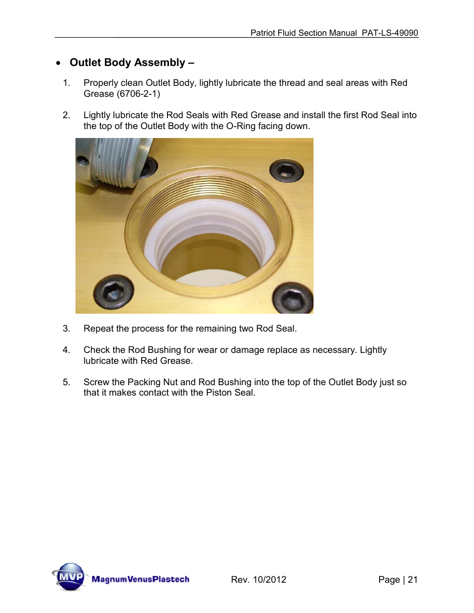 Magnum Venus Plastech PATRIOT HV PAT-LS-49090 User Manual | Page 21 / 33