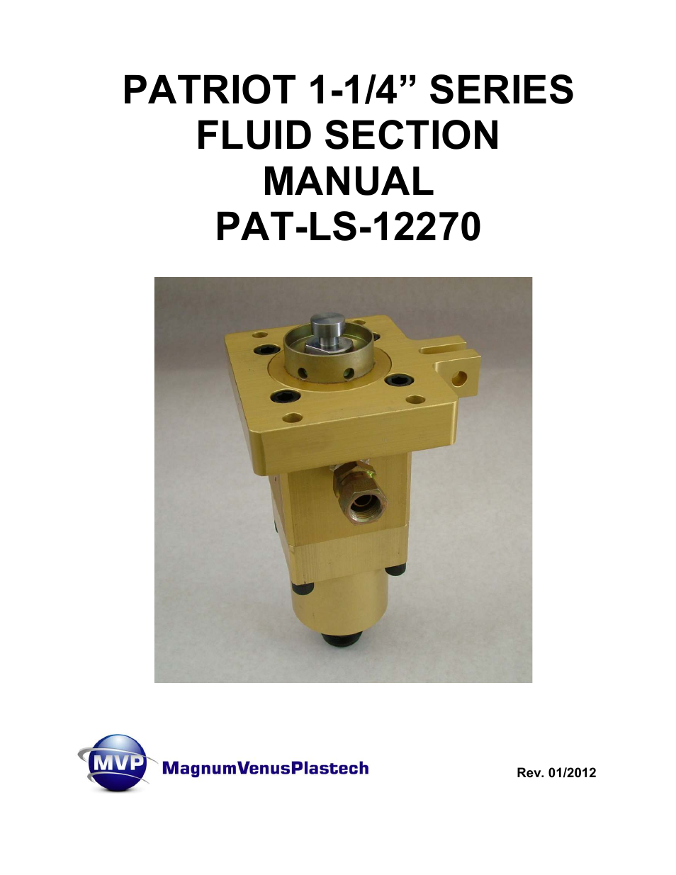 Magnum Venus Plastech PATRIOT 1-1_4 PAT-LS-12270 User Manual | 66 pages