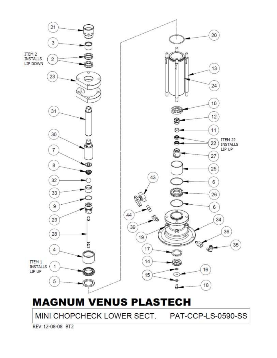 Magnum Venus Plastech PATRIOT SS PAT-CCP-LS-0590-SS User Manual | Page 23 / 30