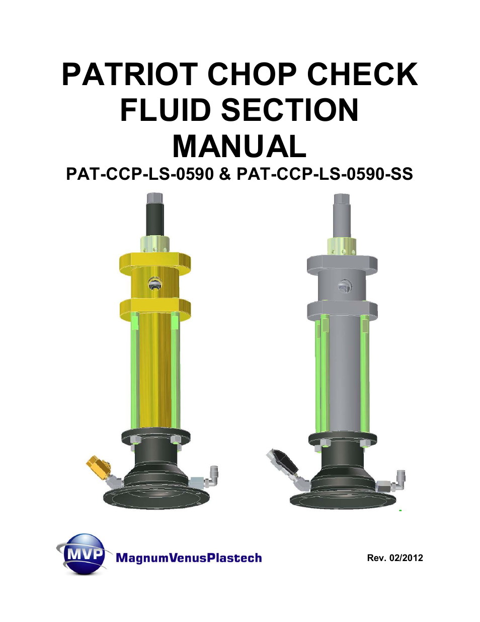 Magnum Venus Plastech PATRIOT PAT-CCP-LS-0590-SS User Manual | 42 pages