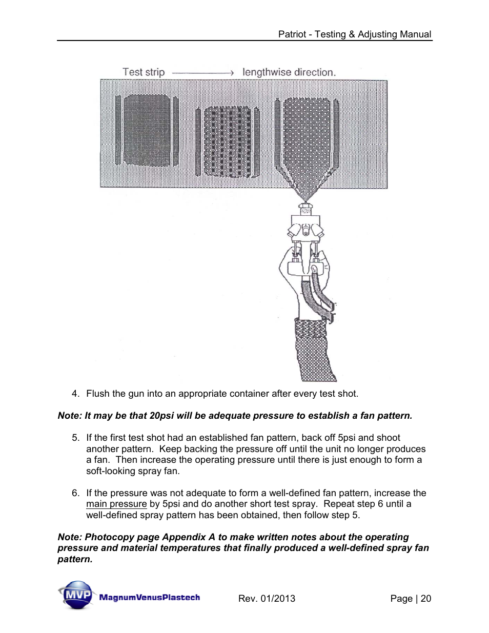 Magnum Venus Plastech PATRIOT TESTING & ADJUSTING User Manual | Page 20 / 55