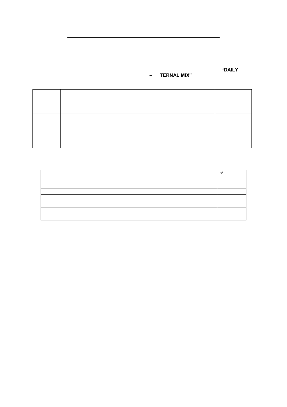 Magnum Venus Plastech PATRIOT DAILY SHUT DOWN CHECKLIST - External Mix User Manual | 1 page