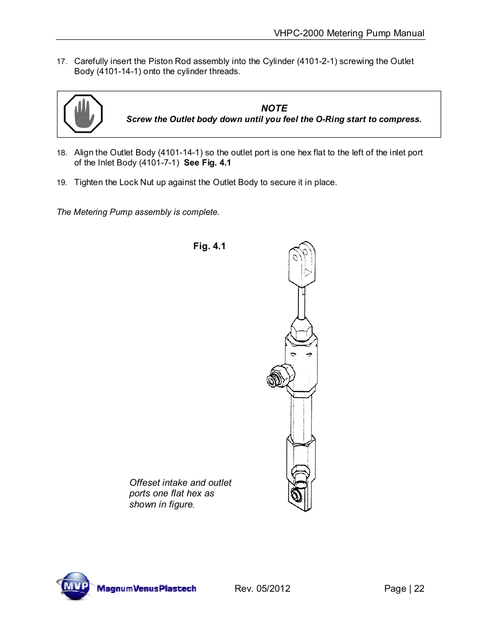 Magnum Venus Plastech UltraMAX VHPC-2000 Series User Manual | Page 22 / 32