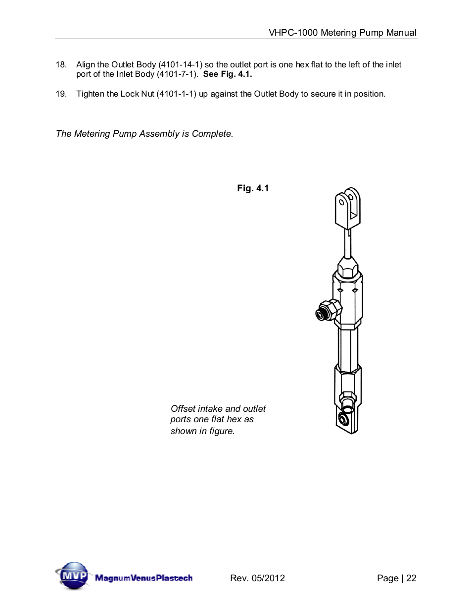 Magnum Venus Plastech UltraMAX VHPC-1000 Series User Manual | Page 22 / 38