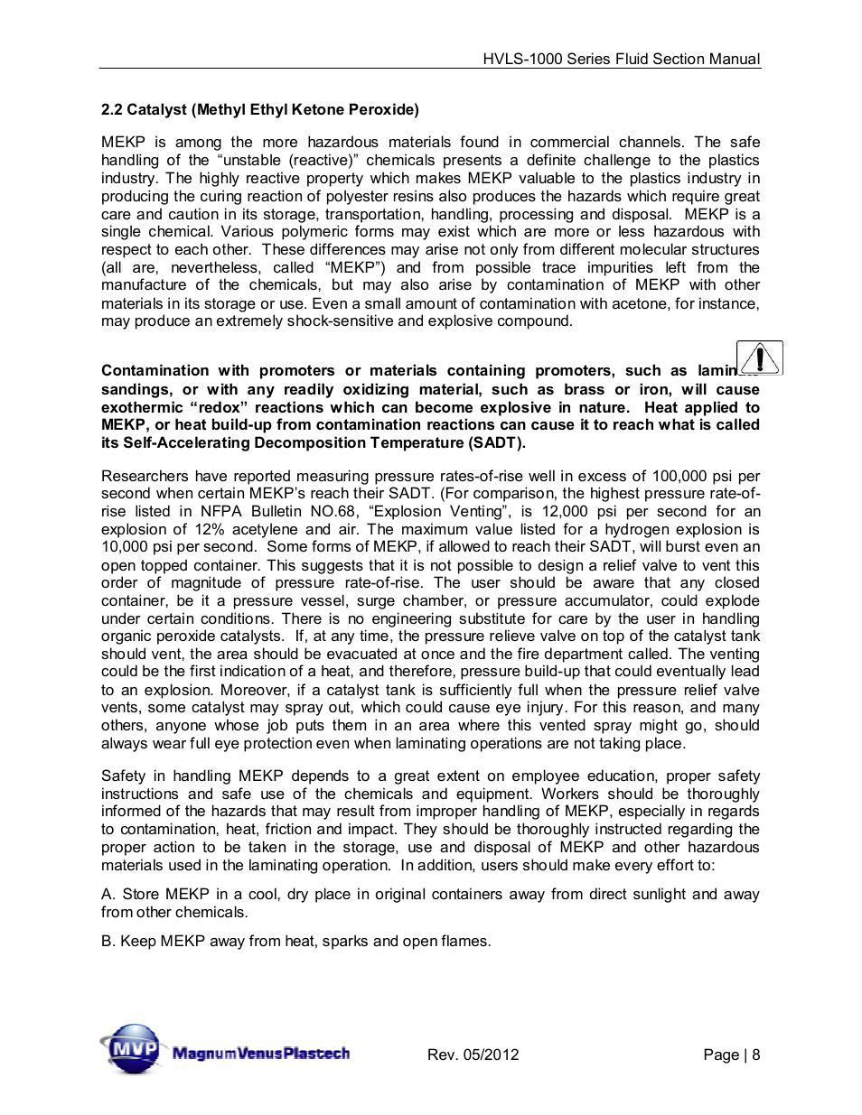 Magnum Venus Plastech UltraMAX HVLS-1000 Series User Manual | Page 8 / 40