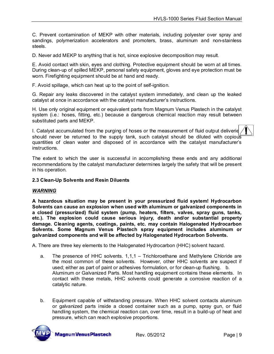 Magnum Venus Plastech UltraMAX HVLS-1000 Series User Manual | Page 9 / 40