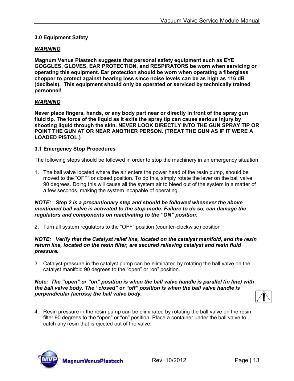 Magnum Venus Plastech Flex Molding Process IVx3 MODULE 8018 User Manual | Page 13 / 32