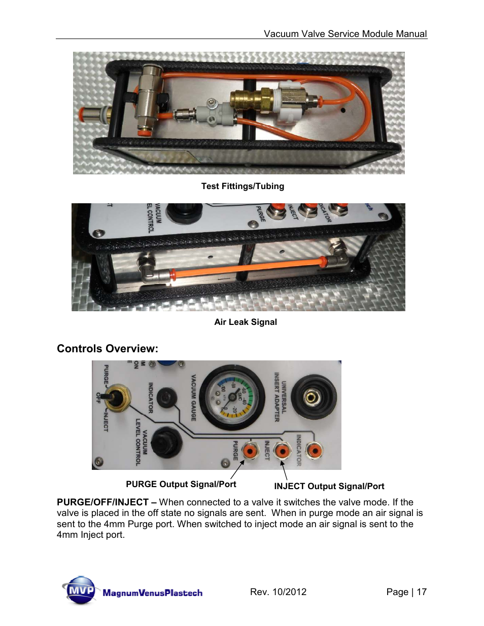 Magnum Venus Plastech Flex Molding Process IVx3 MODULE 8018 User Manual | Page 17 / 32