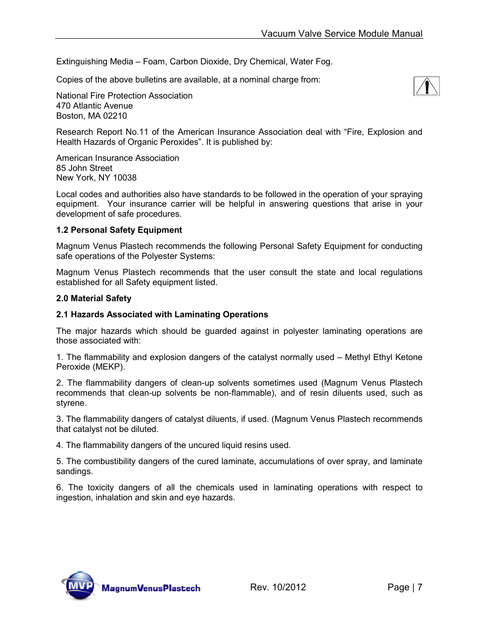 Magnum Venus Plastech Flex Molding Process IVx3 MODULE 8018 User Manual | Page 7 / 32