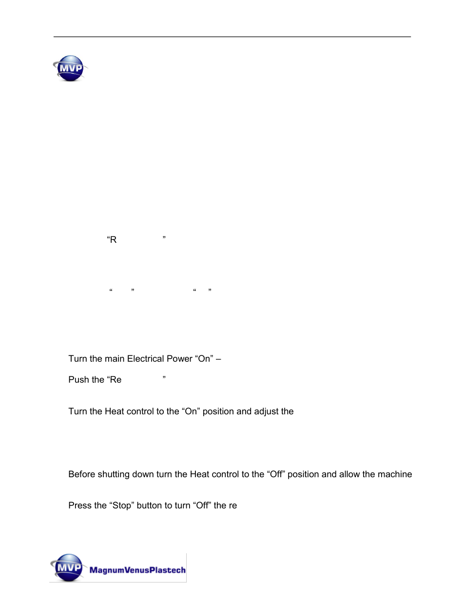 Operating procedures, Recirculation, Recirculation with inline heaters | Magnum Venus Plastech Flex Molding Process MKVI Mix User Manual | Page 26 / 92