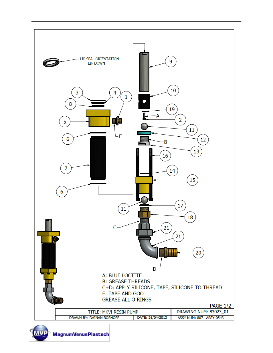 Magnum Venus Plastech Flex Molding Process MKVI Mix User Manual | Page 73 / 92