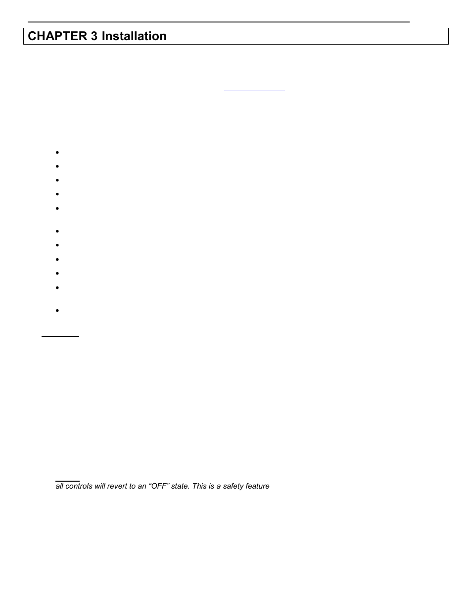 Chapter 3-installation | Magnum Venus Plastech INNOVATOR II CONTROL UNIT User Manual | Page 11 / 56
