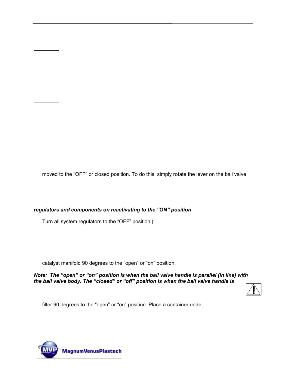 Magnum Venus Plastech Flex Molding Process IVX3 INJECTION VALVE 8010 User Manual | Page 13 / 42