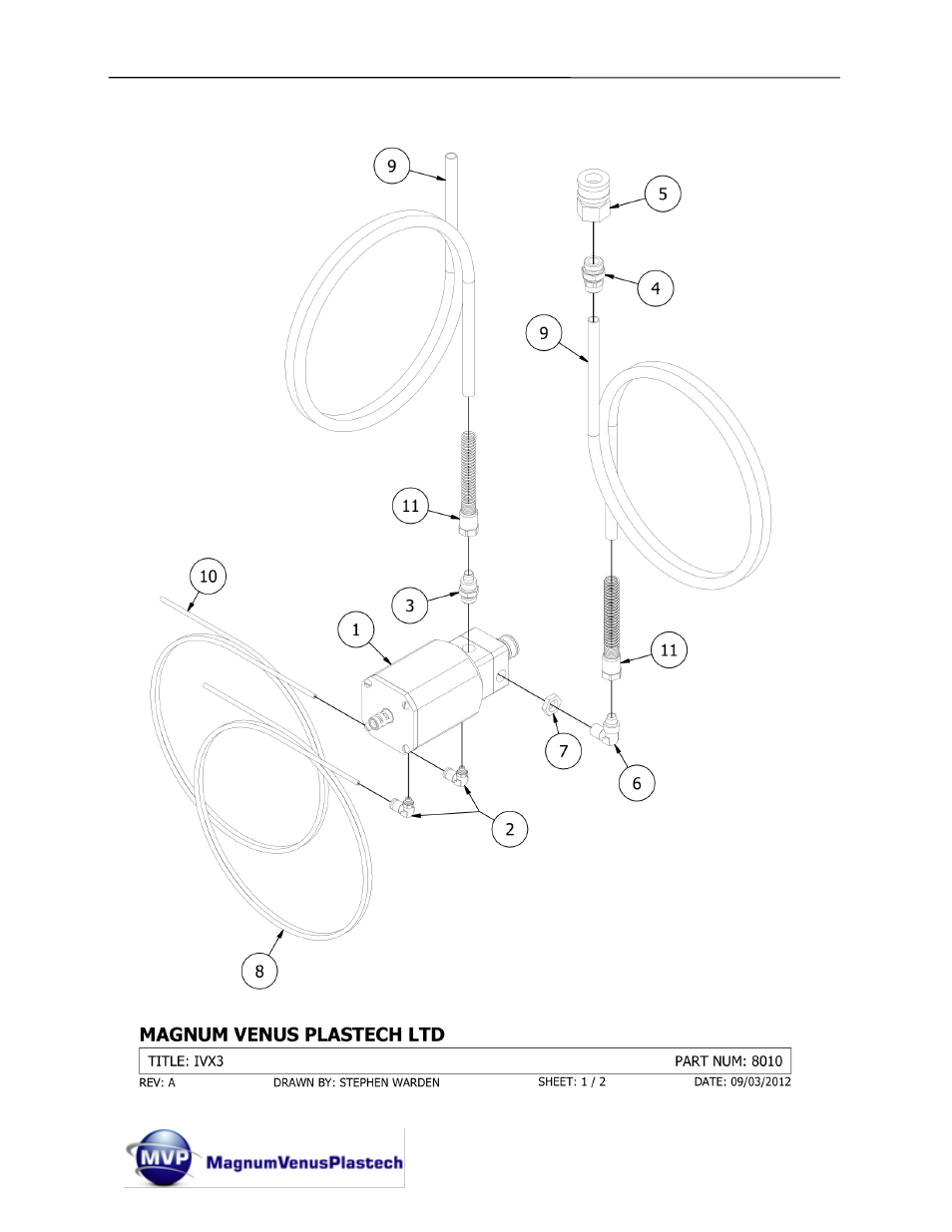 Magnum Venus Plastech Flex Molding Process IVX3 INJECTION VALVE 8010 User Manual | Page 35 / 42