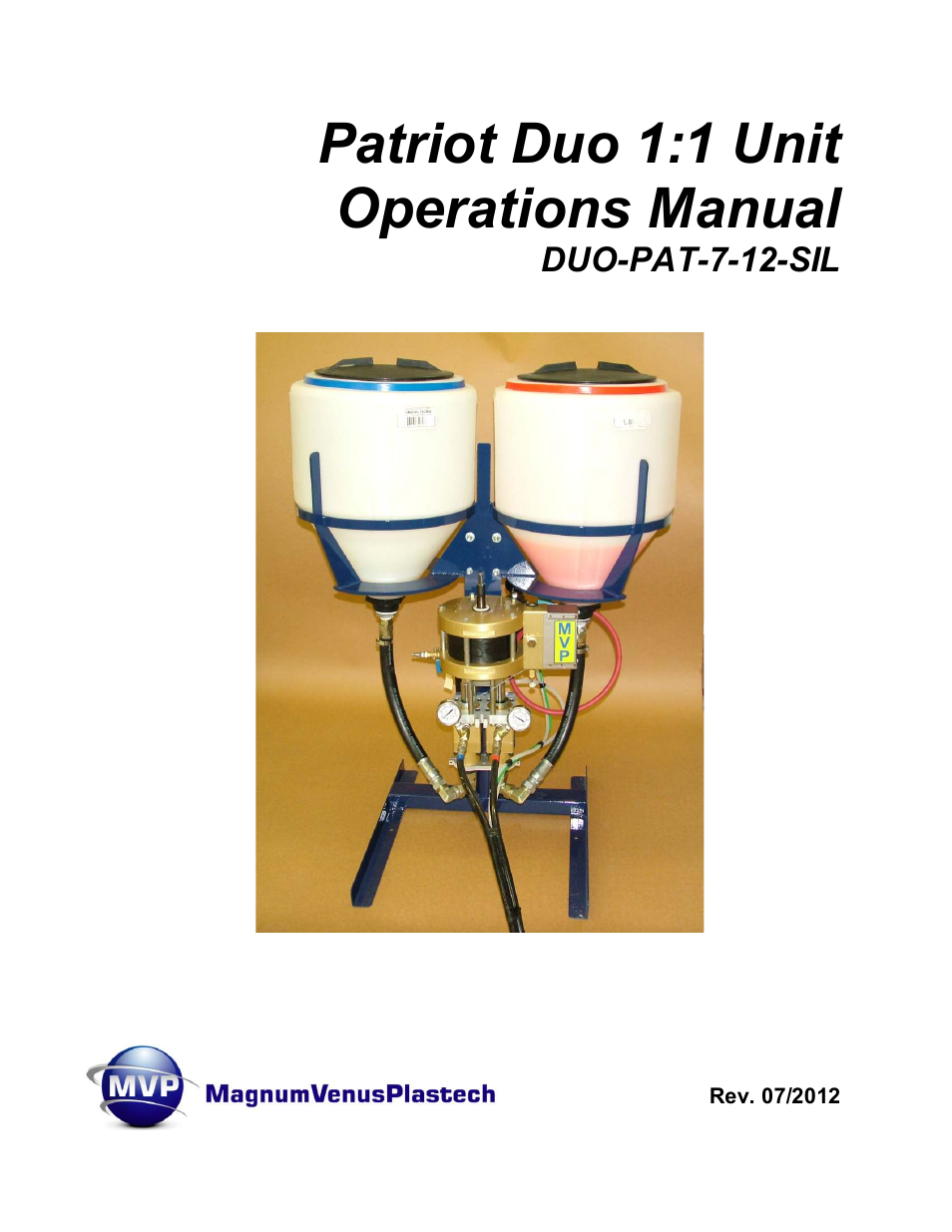 Magnum Venus Plastech PATRIOT Duo 1:1 DUO-PAT-7-12-SIL User Manual | 46 pages