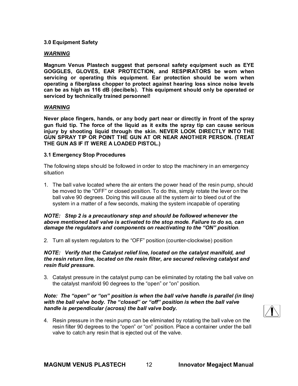 Magnum Venus Plastech INNOVATOR MEGAJECT 5000 (8001) User Manual | Page 12 / 77