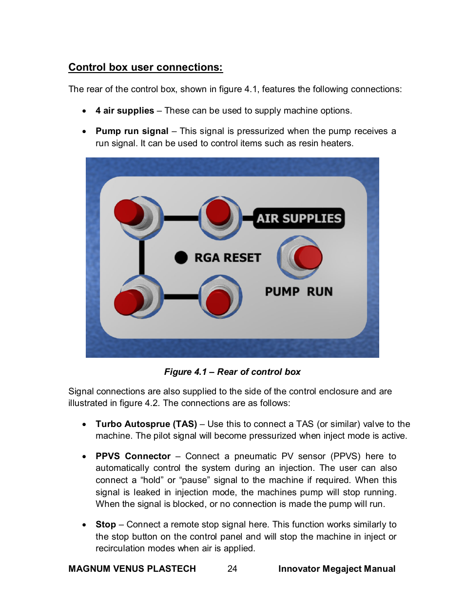 Magnum Venus Plastech INNOVATOR MEGAJECT 5000 (8001) User Manual | Page 24 / 77