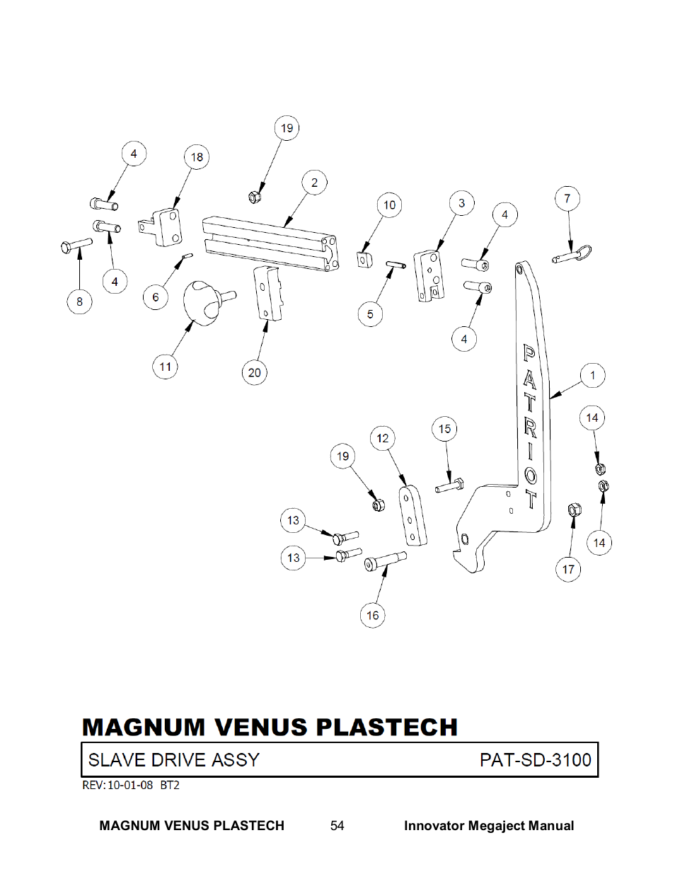 Magnum Venus Plastech INNOVATOR MEGAJECT 5000 (8001) User Manual | Page 54 / 77