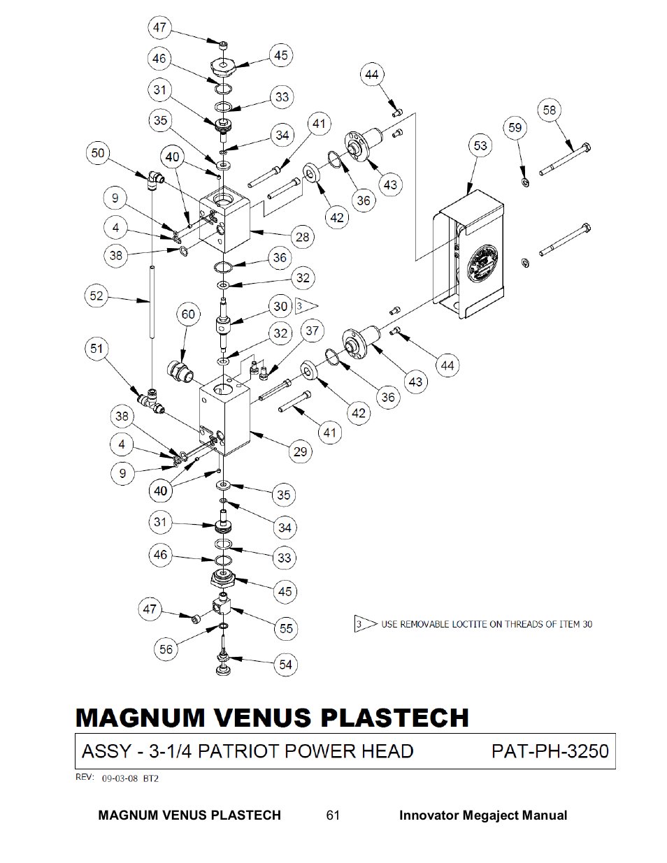 Magnum Venus Plastech INNOVATOR MEGAJECT 5000 (8001) User Manual | Page 61 / 77