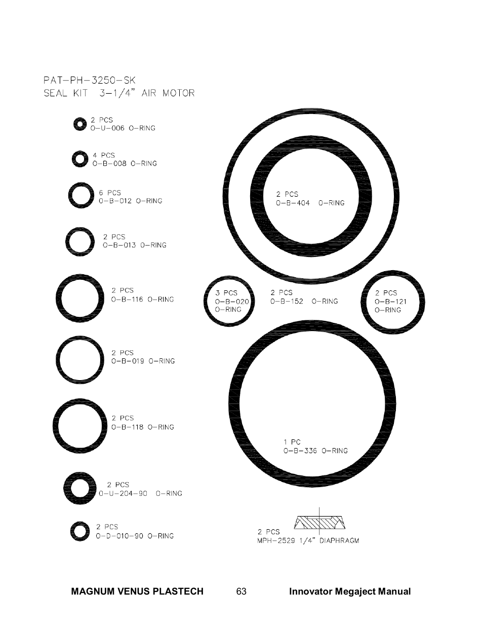 Magnum Venus Plastech INNOVATOR MEGAJECT 5000 (8001) User Manual | Page 63 / 77