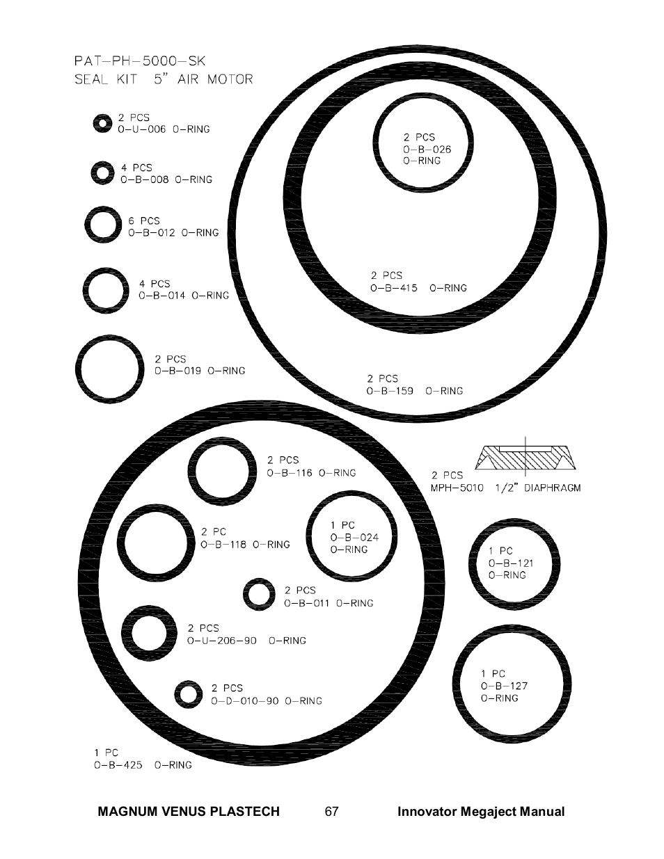 Magnum Venus Plastech INNOVATOR MEGAJECT 5000 (8001) User Manual | Page 67 / 77