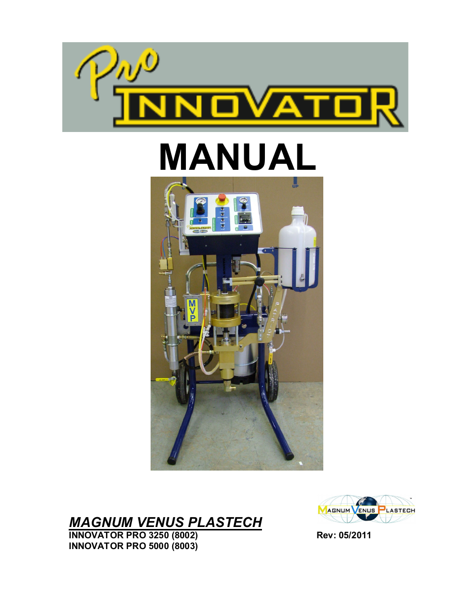 Magnum Venus Plastech INNOVATOR PRO 5000 (8003) User Manual | 78 pages