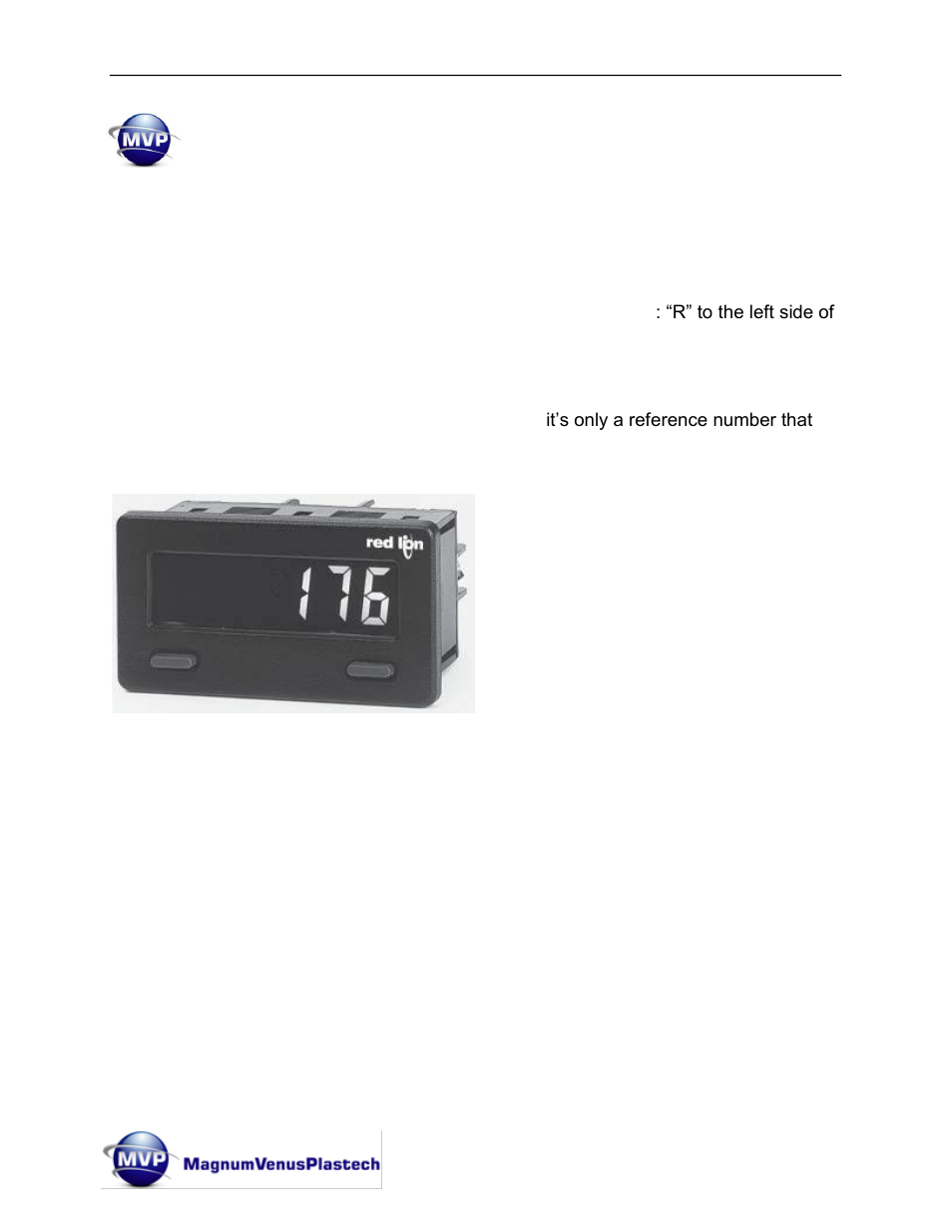 Rate display | Magnum Venus Plastech HYDRAULIC MINI LINK User Manual | Page 25 / 72