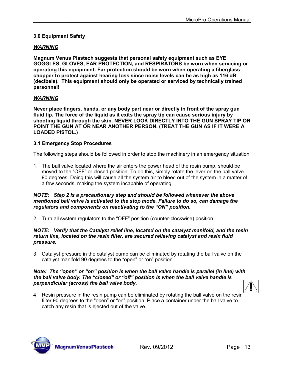 Magnum Venus Plastech MicroPro User Manual | Page 13 / 53