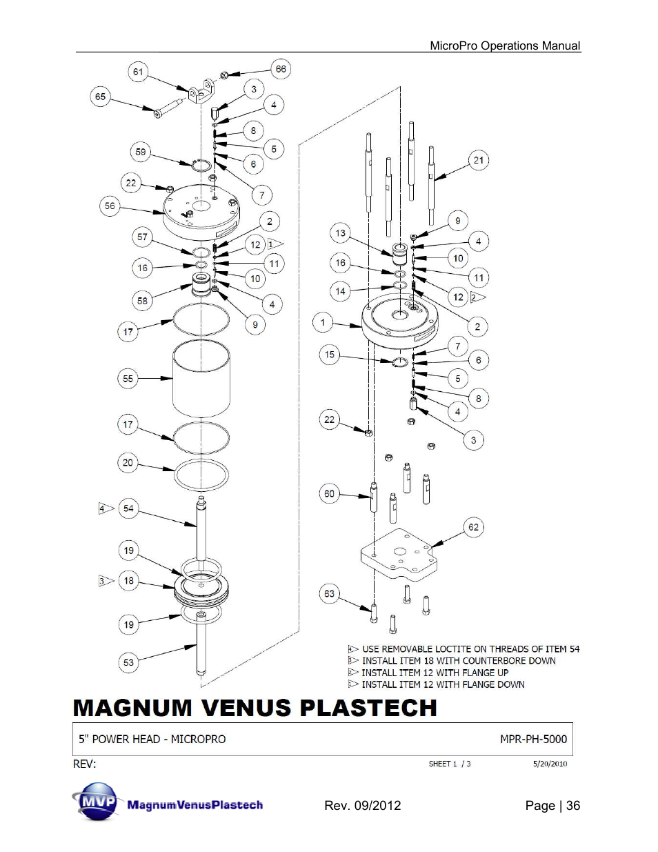 Magnum Venus Plastech MicroPro User Manual | Page 36 / 53