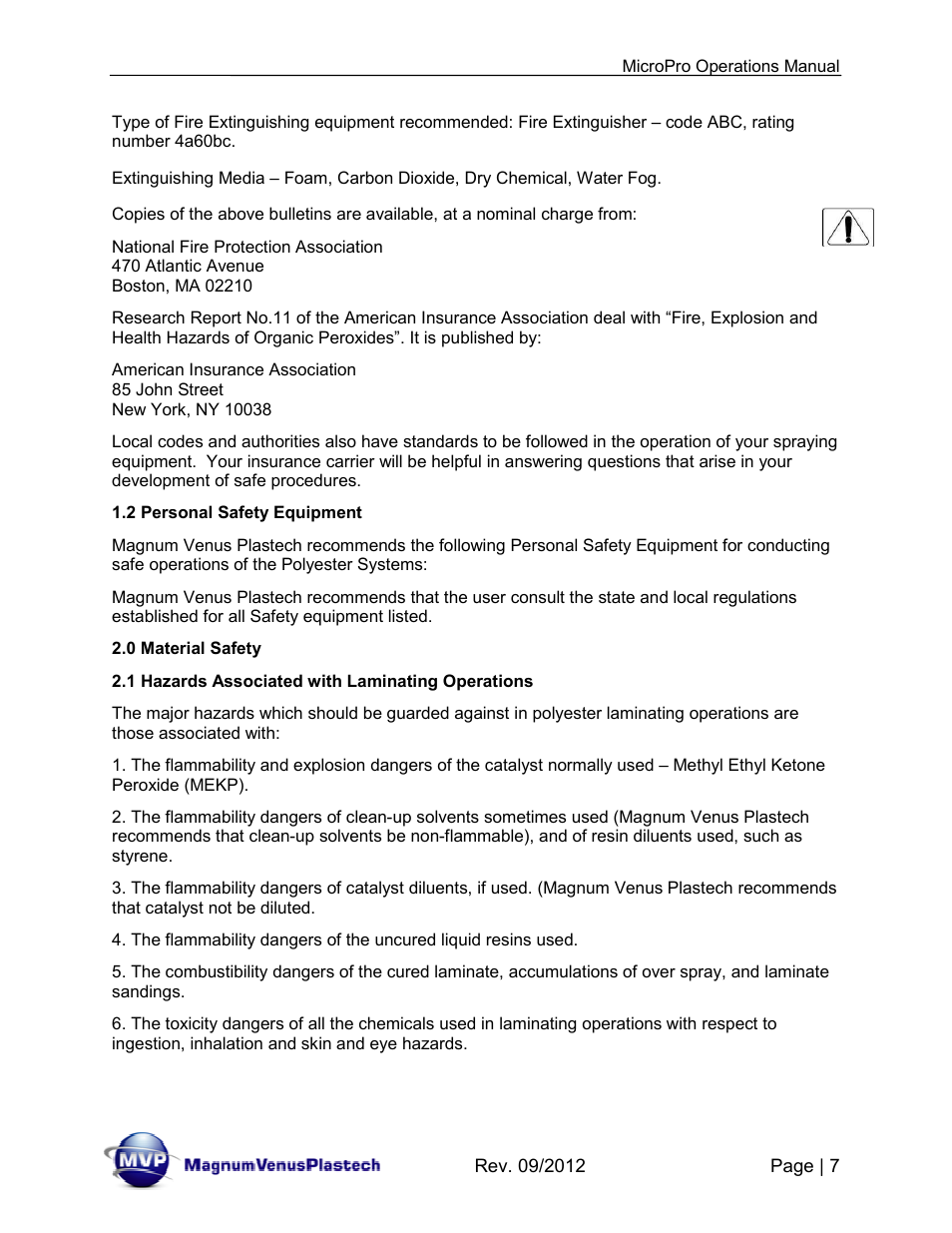 Magnum Venus Plastech MicroPro User Manual | Page 7 / 53