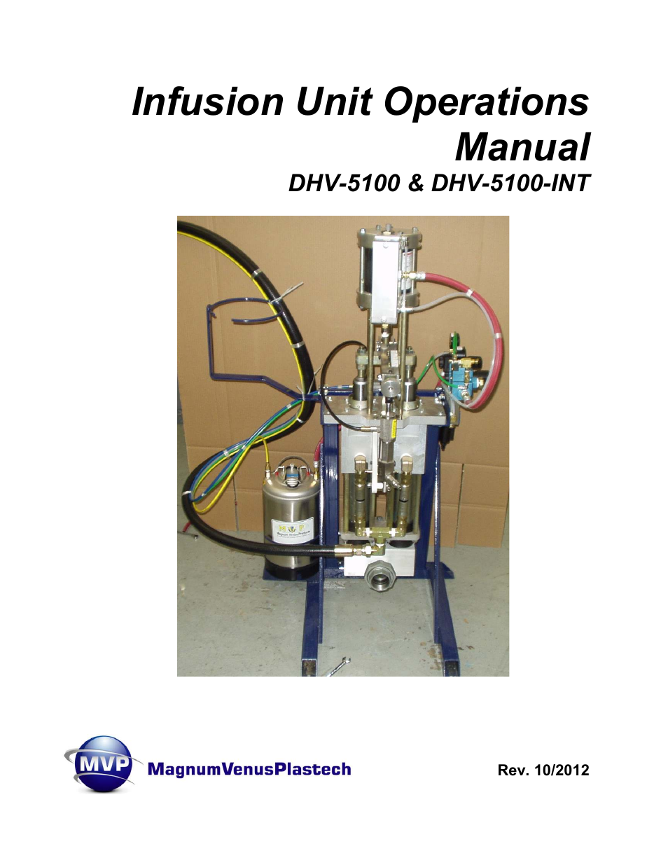 Magnum Venus Plastech Infusion Unit DHV-5100-INT User Manual | 48 pages