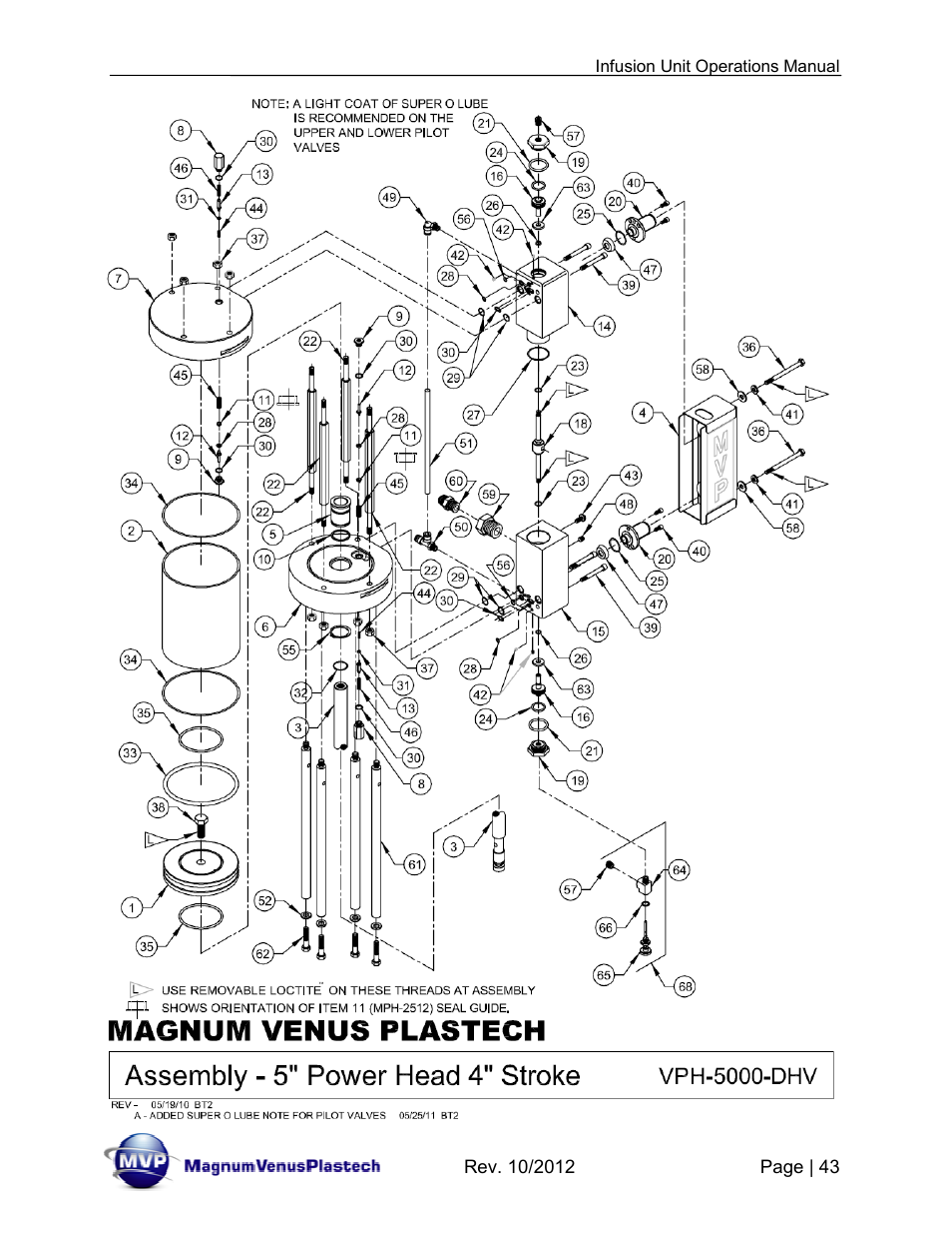 Magnum Venus Plastech Infusion Unit DHV-5100-INT User Manual | Page 43 / 48