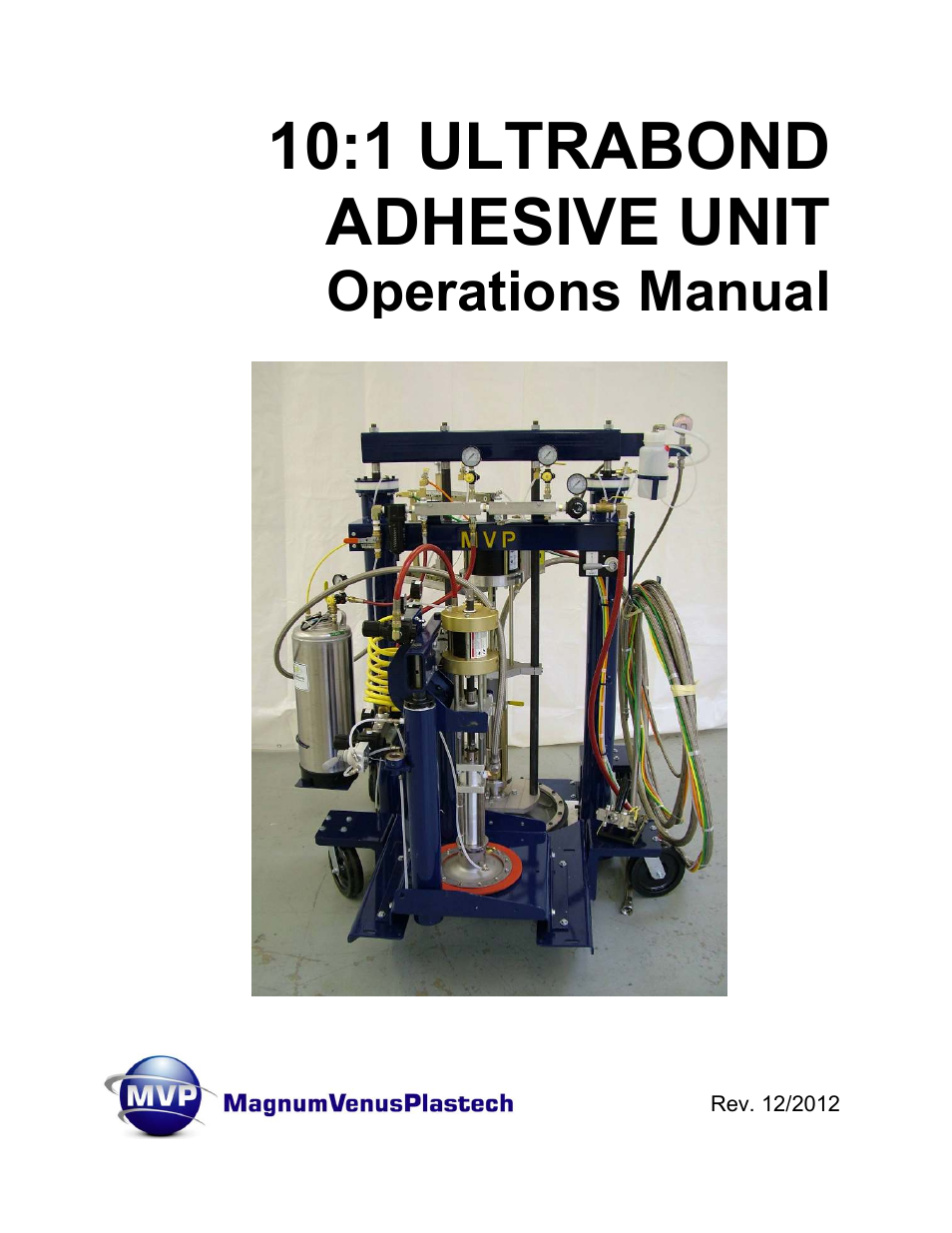 Magnum Venus Plastech ULTRABOND 10:1 ADHESIVE UNIT User Manual | 71 pages