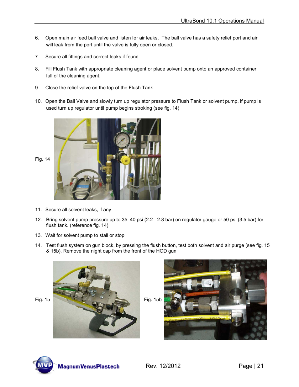 Magnum Venus Plastech ULTRABOND 10:1 ADHESIVE UNIT User Manual | Page 21 / 71