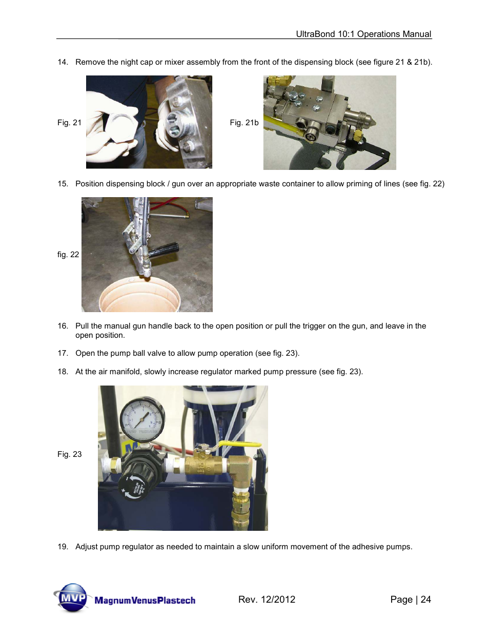 Magnum Venus Plastech ULTRABOND 10:1 ADHESIVE UNIT User Manual | Page 24 / 71