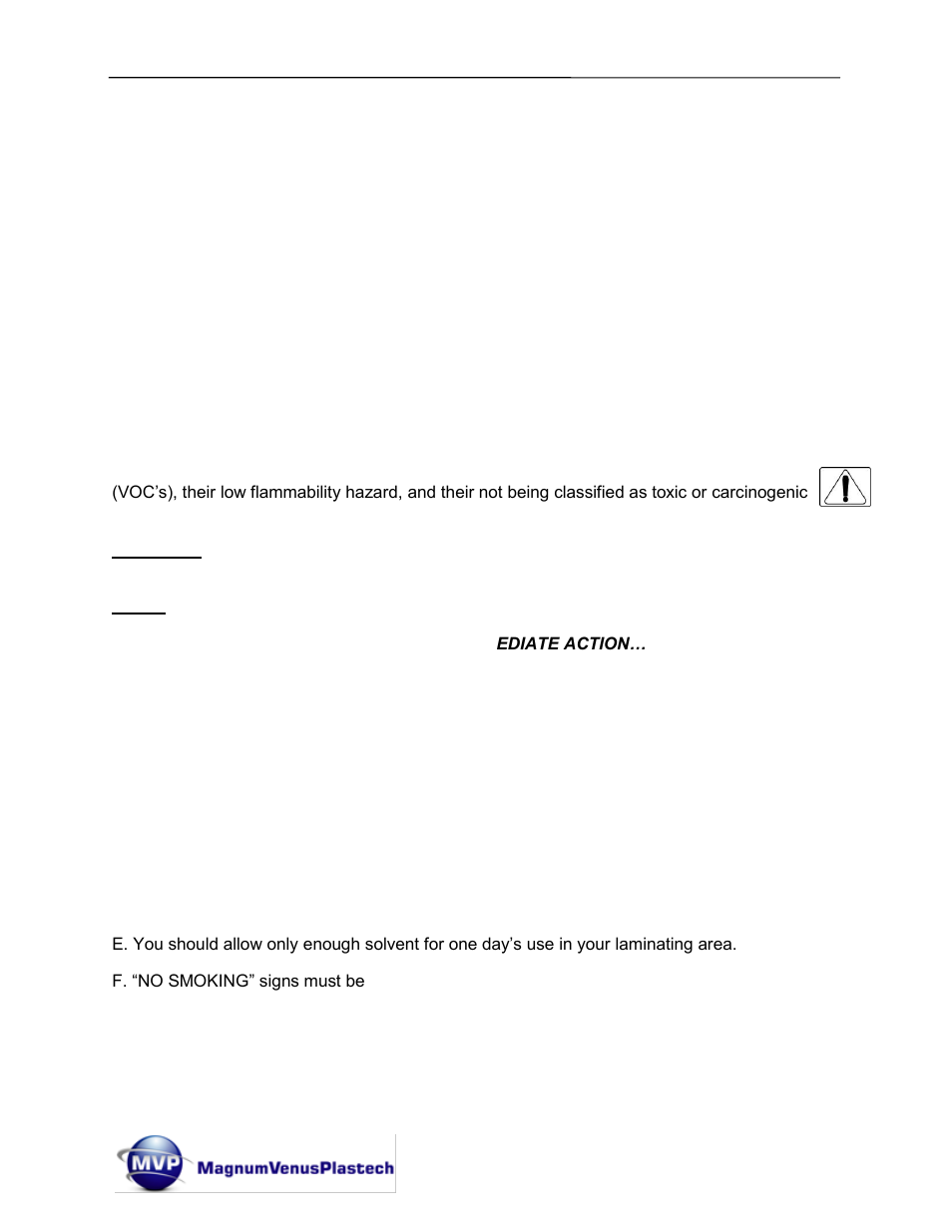 Magnum Venus Plastech CHOP CHECK FLUID CCPLS-1000 User Manual | Page 10 / 49