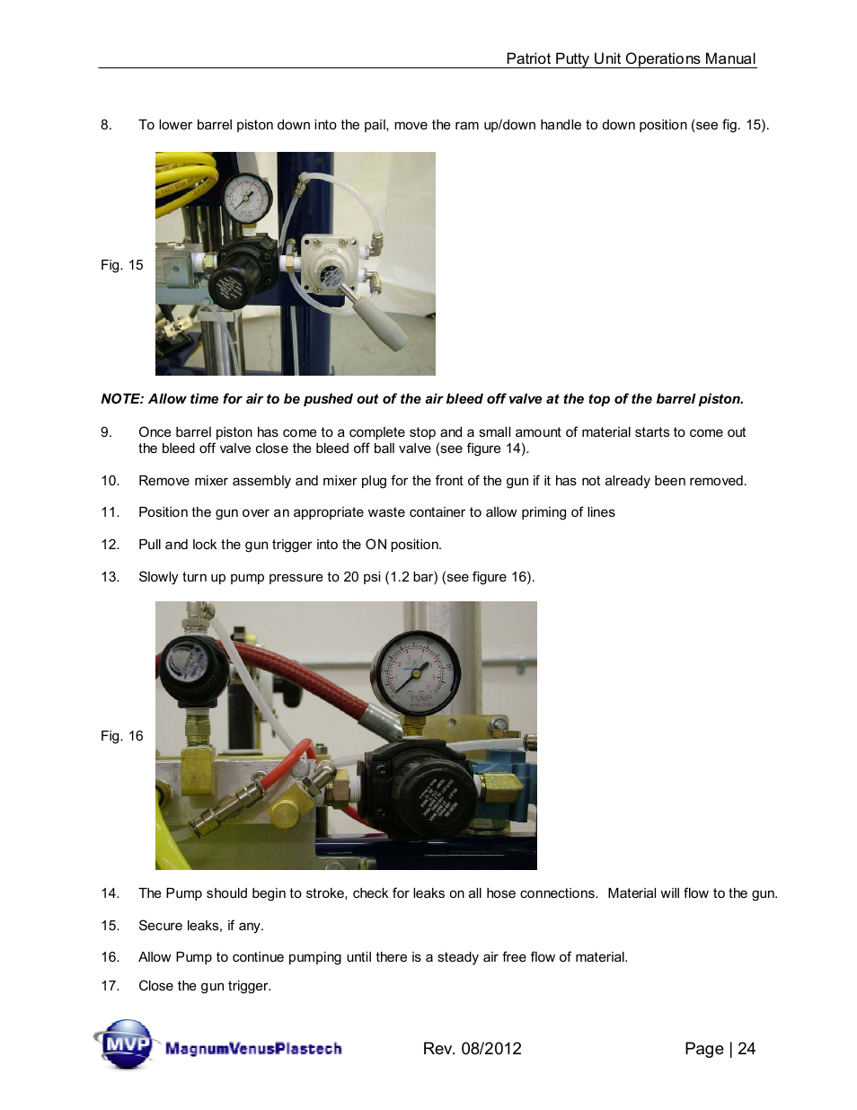 Magnum Venus Plastech PATRIOT CHOP CHECK IMP-PAT-CCP-MP-5 User Manual | Page 24 / 57