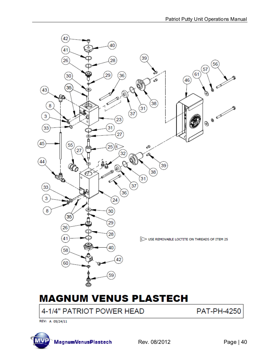 Magnum Venus Plastech PATRIOT CHOP CHECK IMP-PAT-CCP-MP-5 User Manual | Page 40 / 57