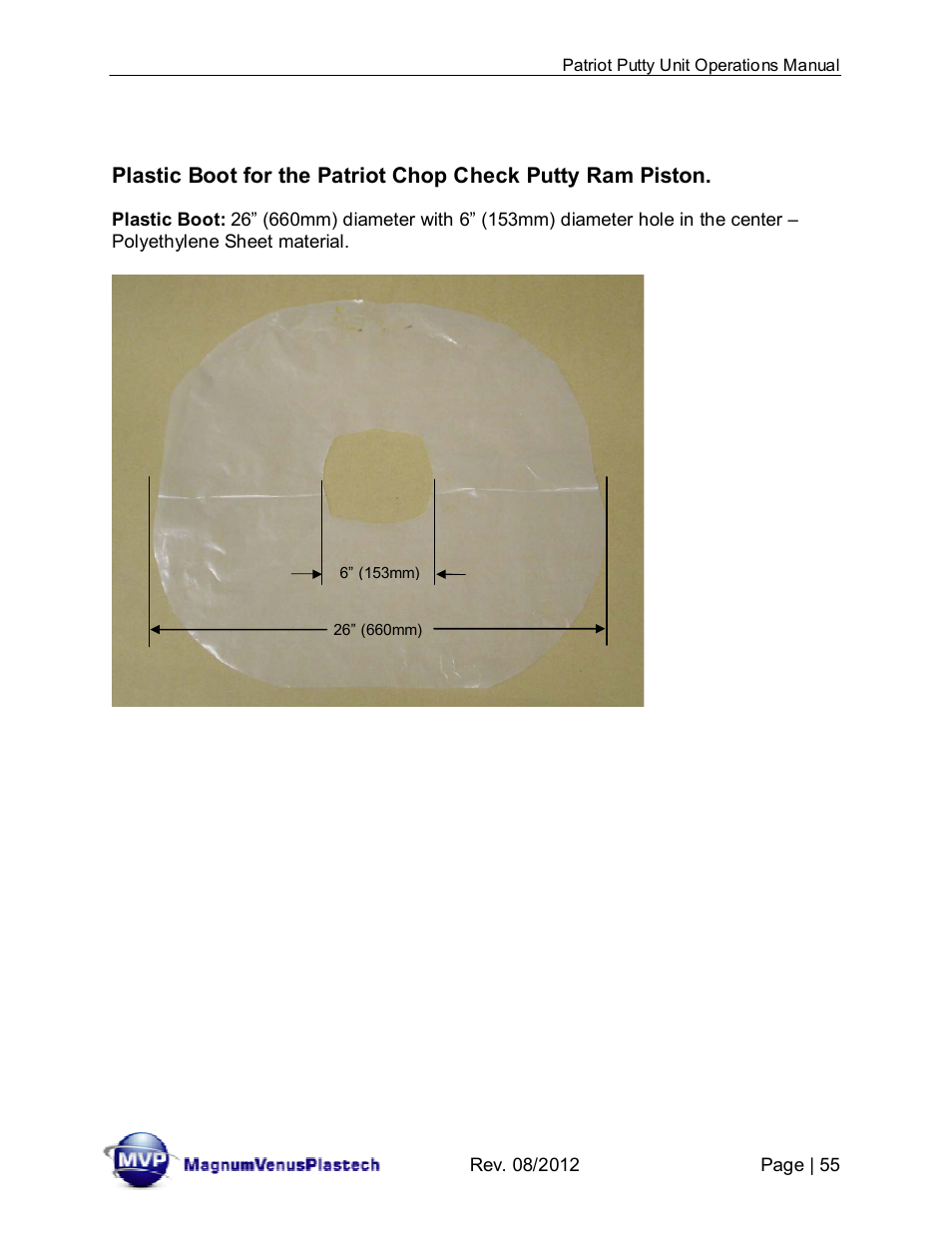 Magnum Venus Plastech PATRIOT CHOP CHECK IMP-PAT-CCP-MP-5 User Manual | Page 55 / 57