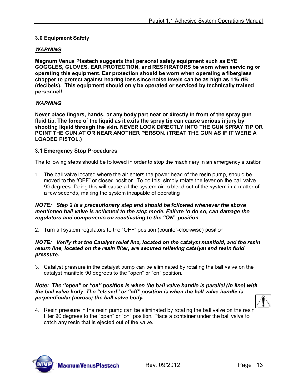 Magnum Venus Plastech PATRIOT 1:1 ADHESIVE SYSTEM User Manual | Page 13 / 51