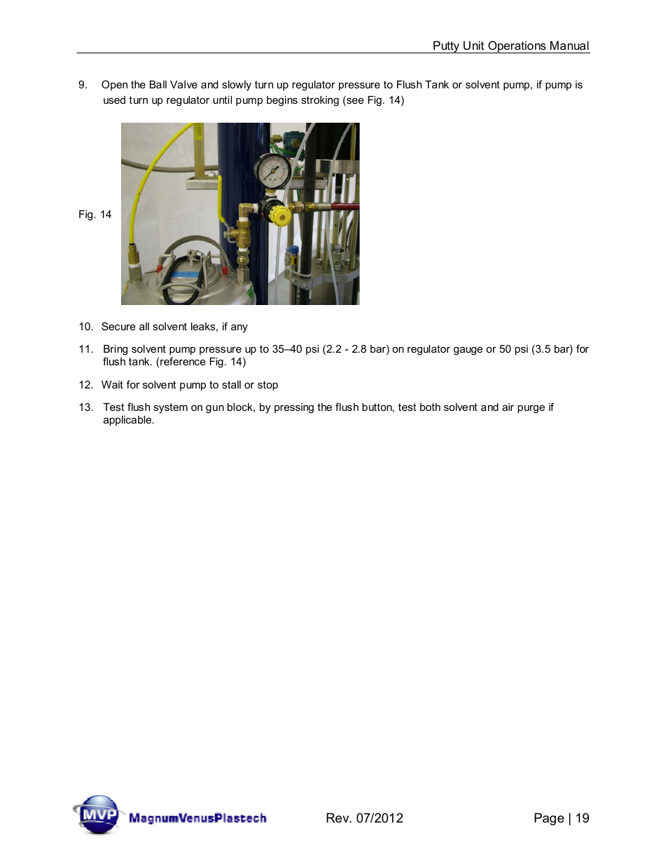 Magnum Venus Plastech PUTTY UNIT User Manual | Page 19 / 48