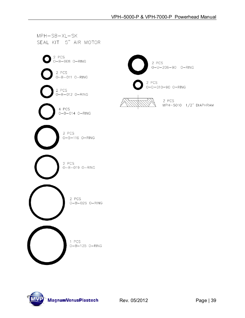Magnum Venus Plastech Powerhead VPH-7000-P User Manual | Page 39 / 41