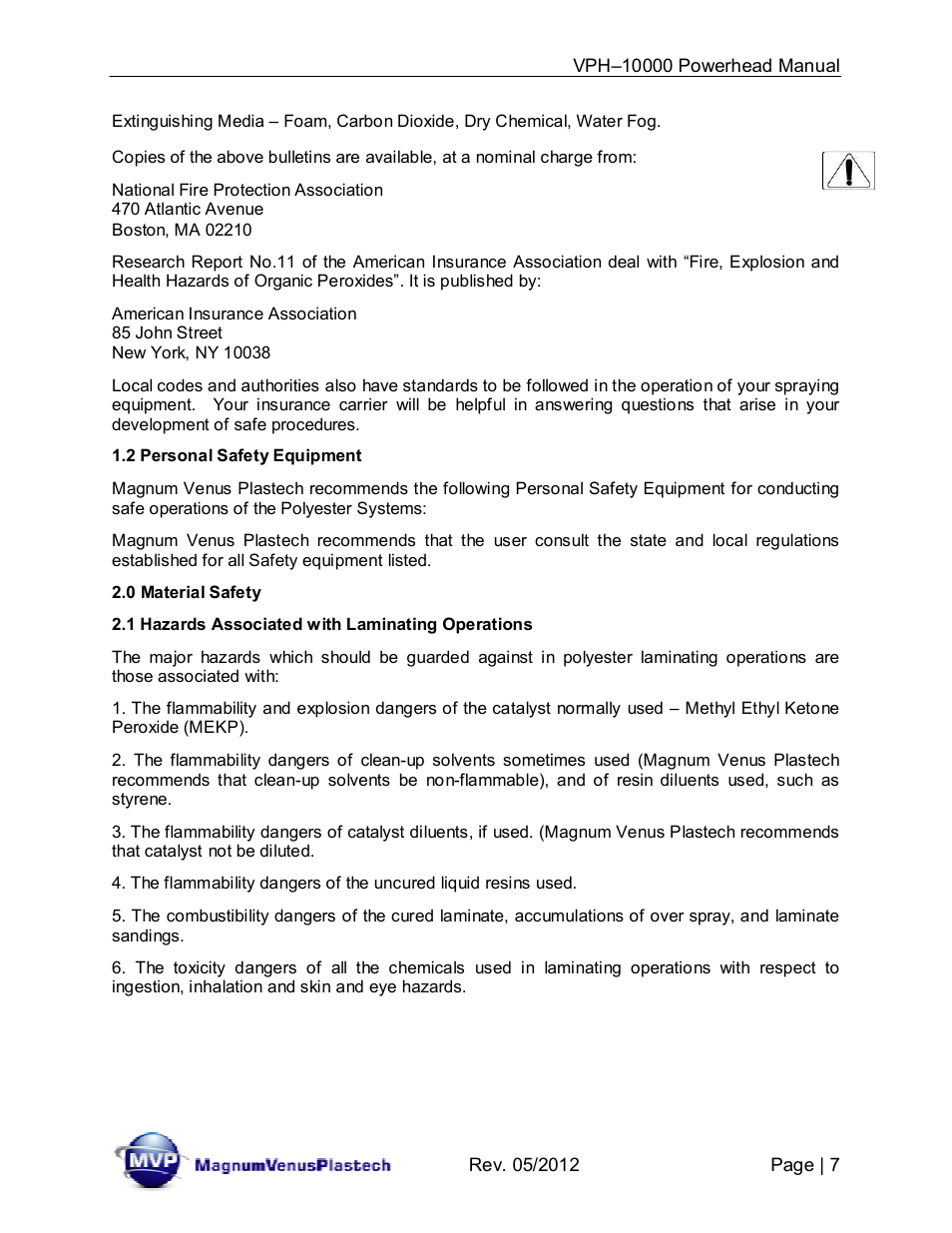 Magnum Venus Plastech Powerhead VPH-10000 User Manual | Page 7 / 26