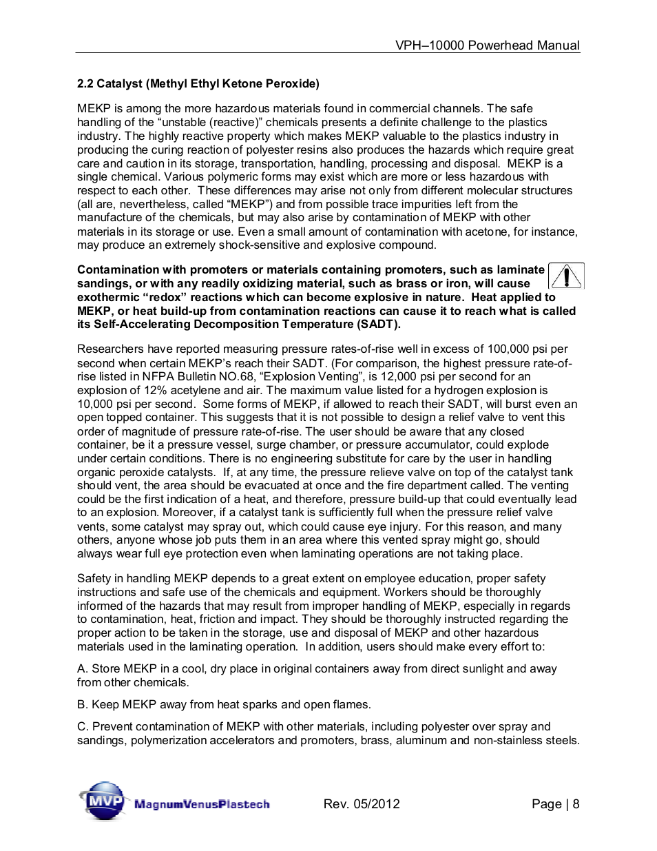 Magnum Venus Plastech Powerhead VPH-10000 User Manual | Page 8 / 26